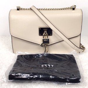 DKNY Elissa Pebbled-leather Shoulder Bag in Black